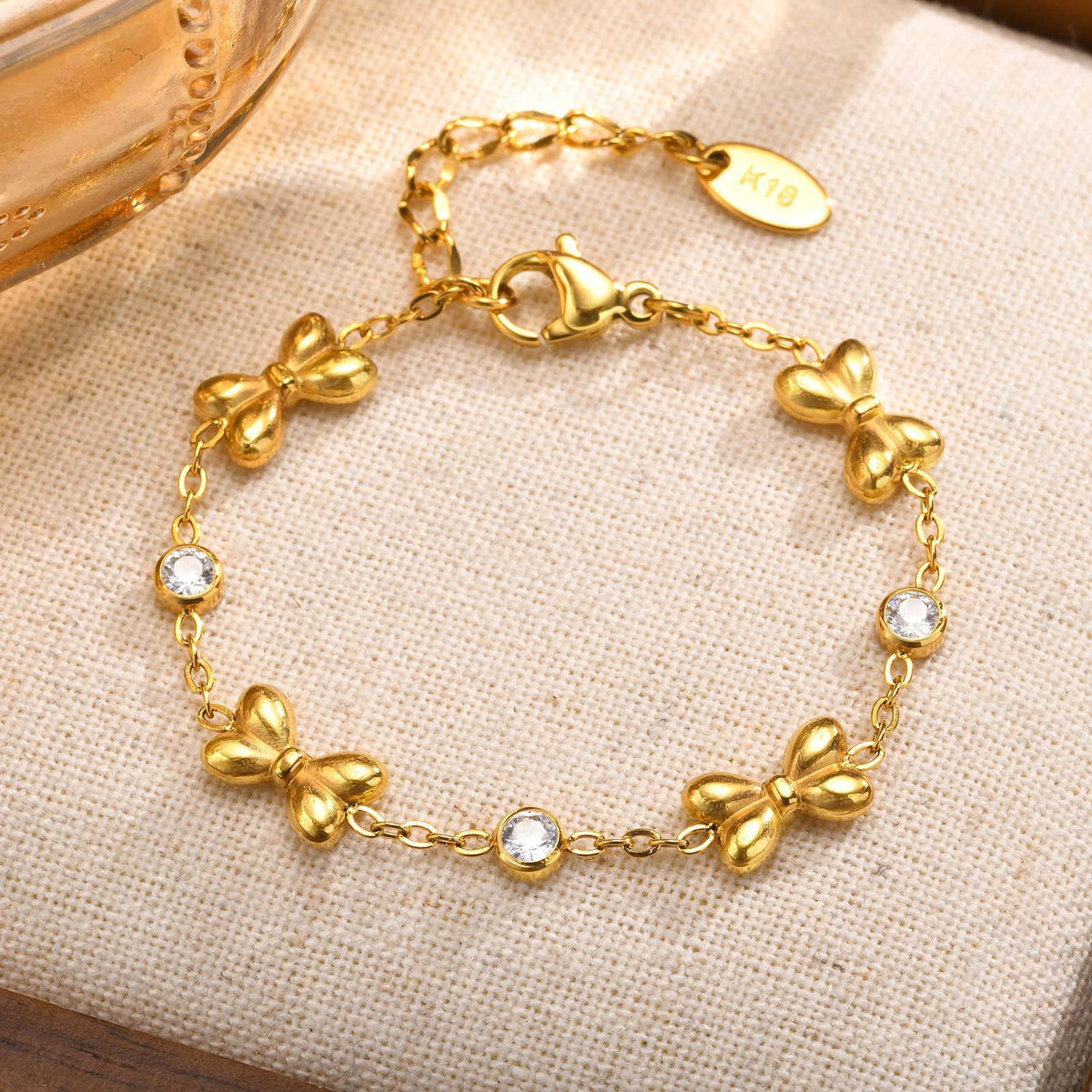 Cross Zircon Stainless Steel Bracelet for Women