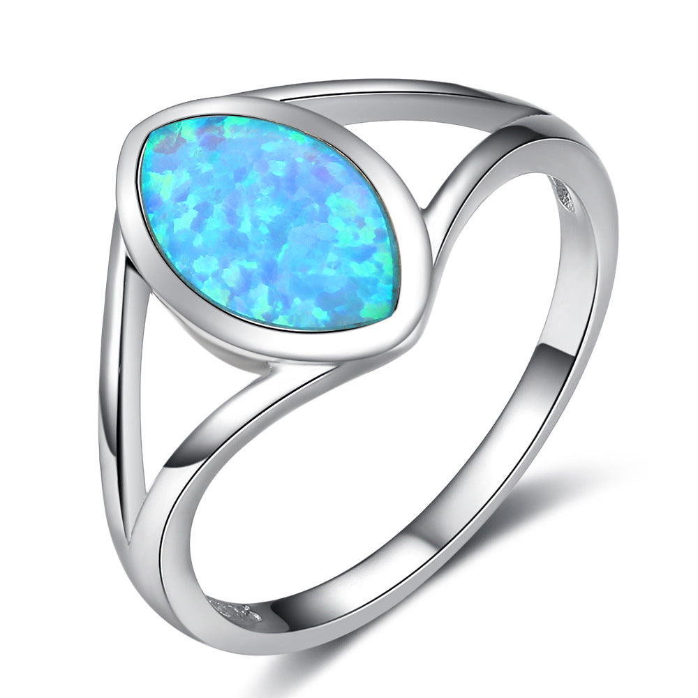 Planderful Jewelry Opal Ring Sterling Silver