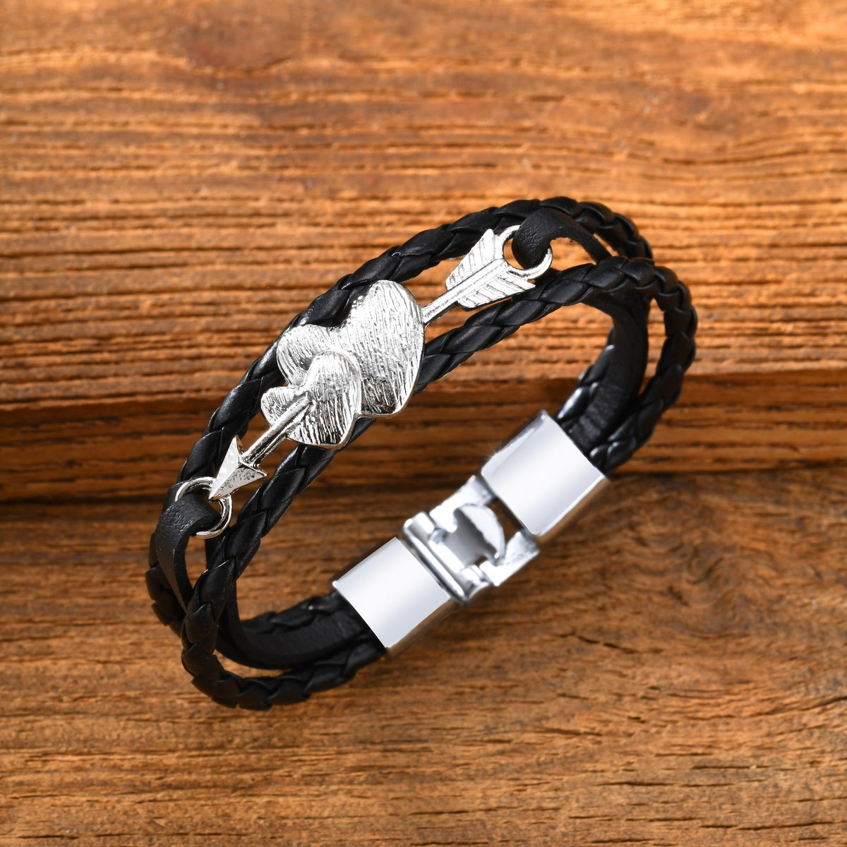 Heart Stainless Steel Bracelet Unisex
