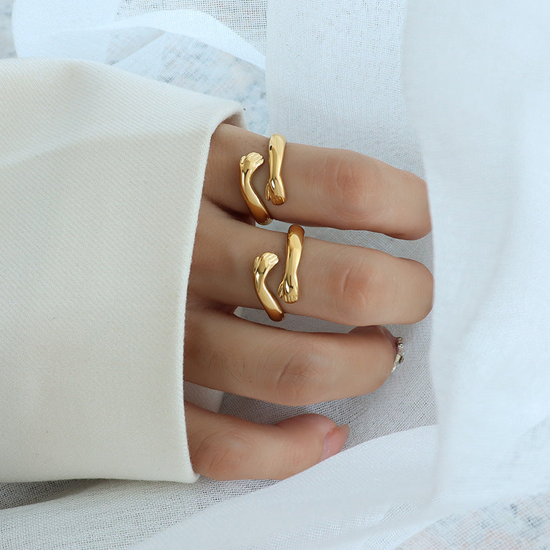 Titanium Steel Genie Index Finger Ring