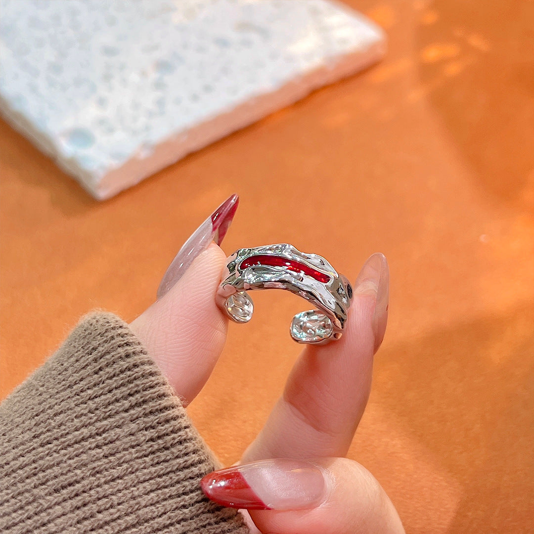 Planderful Eternal Night Galaxy S925 Sterling Silver Ring – Light Luxury Opening Design