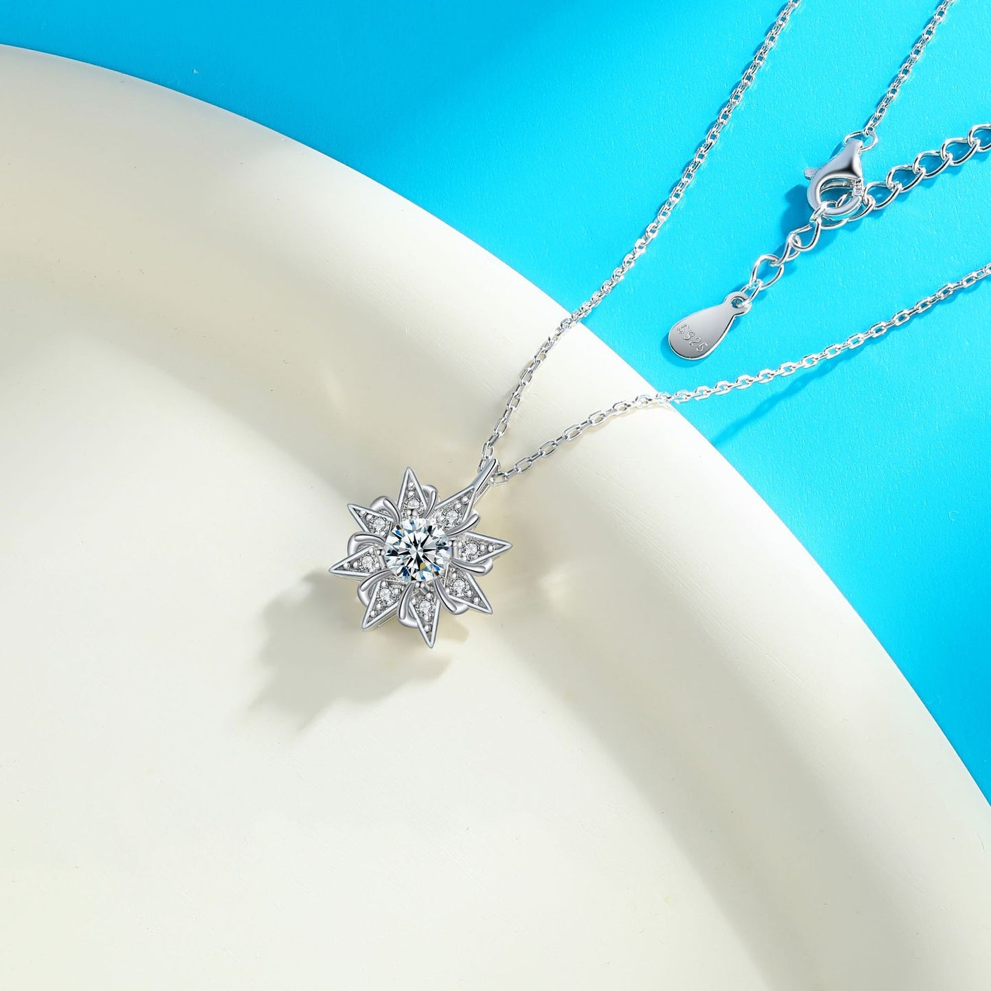 Sterling Silver Necklace S925 Zircon Pendant For Women By Planderful Everyday Genie