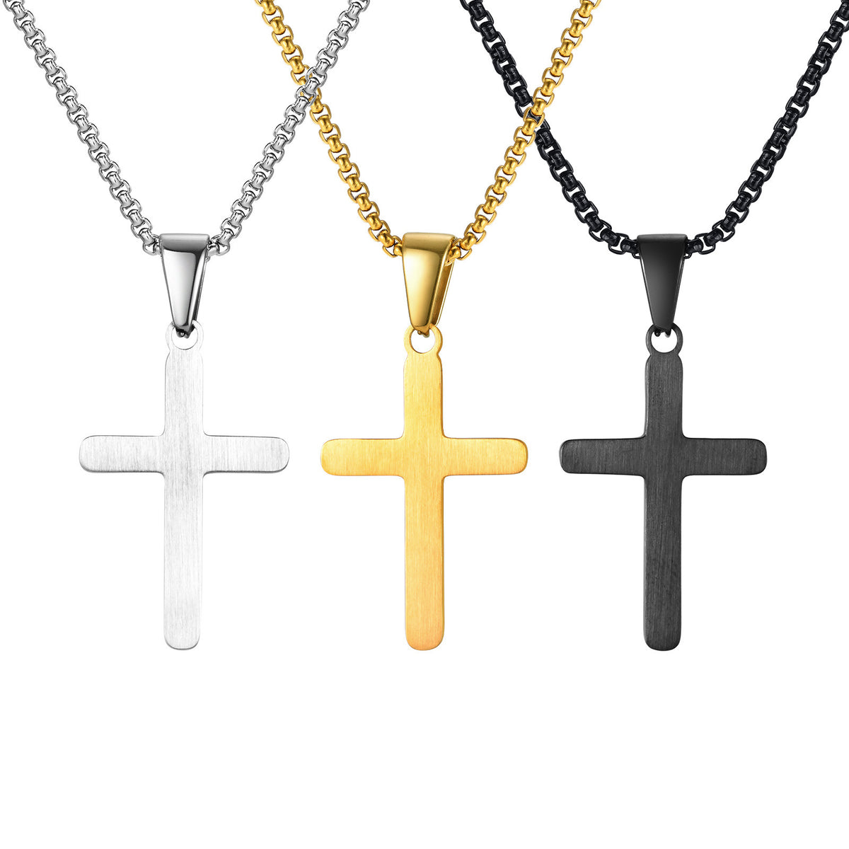 Cross Stainless Steel Necklace for Men