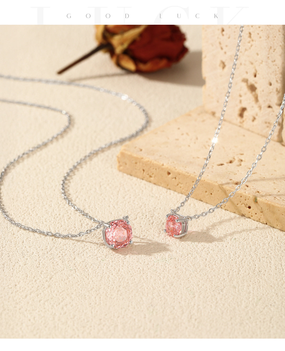 925 Sterling Silver Multicolor Octagonal Rose-Cut Zircon Necklace