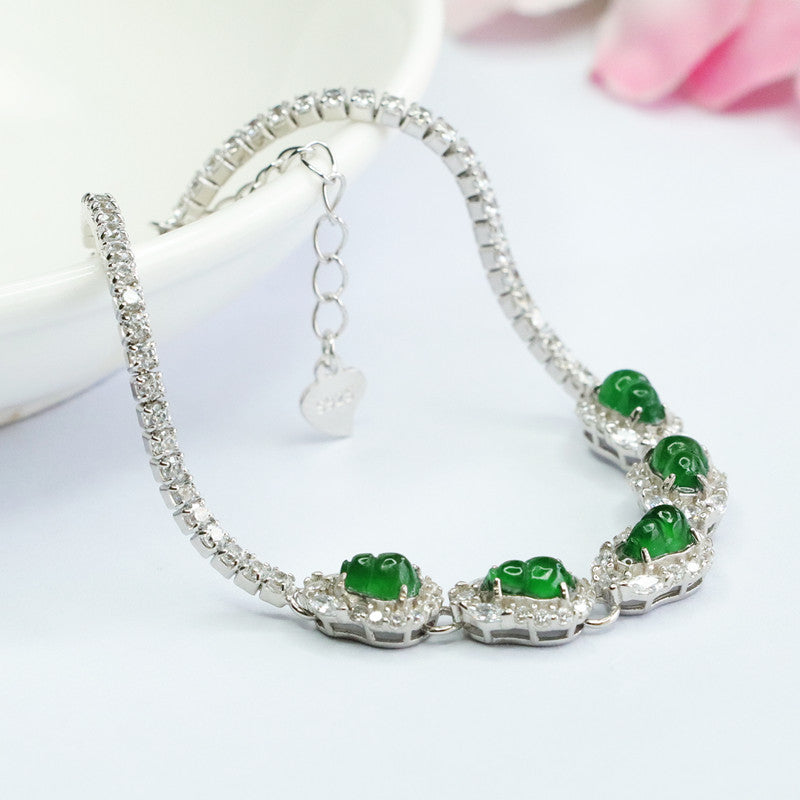 Jadeite Gourd 3-5 mm Bracelet