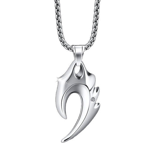 Planderful Jewelry Wolf Tooth Necklace Titanium