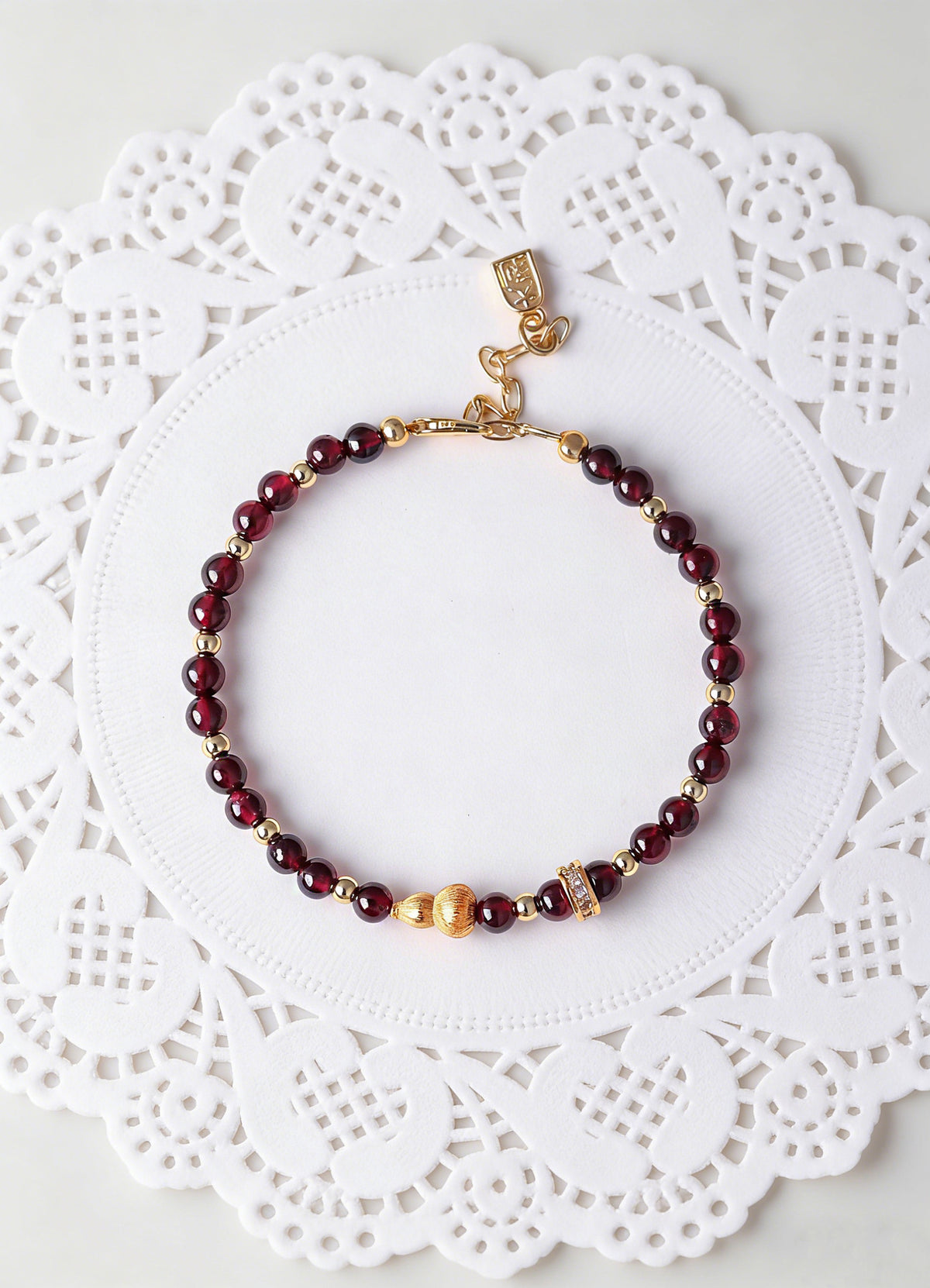 Amethyst Rose Quartz Crystal Gourd Bracelet