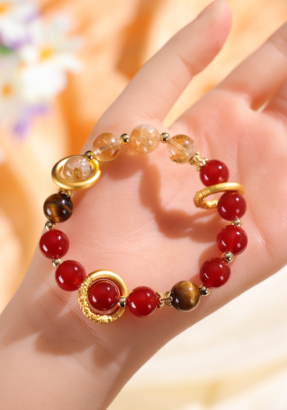 Planderful Fortune's Favor Bracelet – Elegant Natural Agate Design