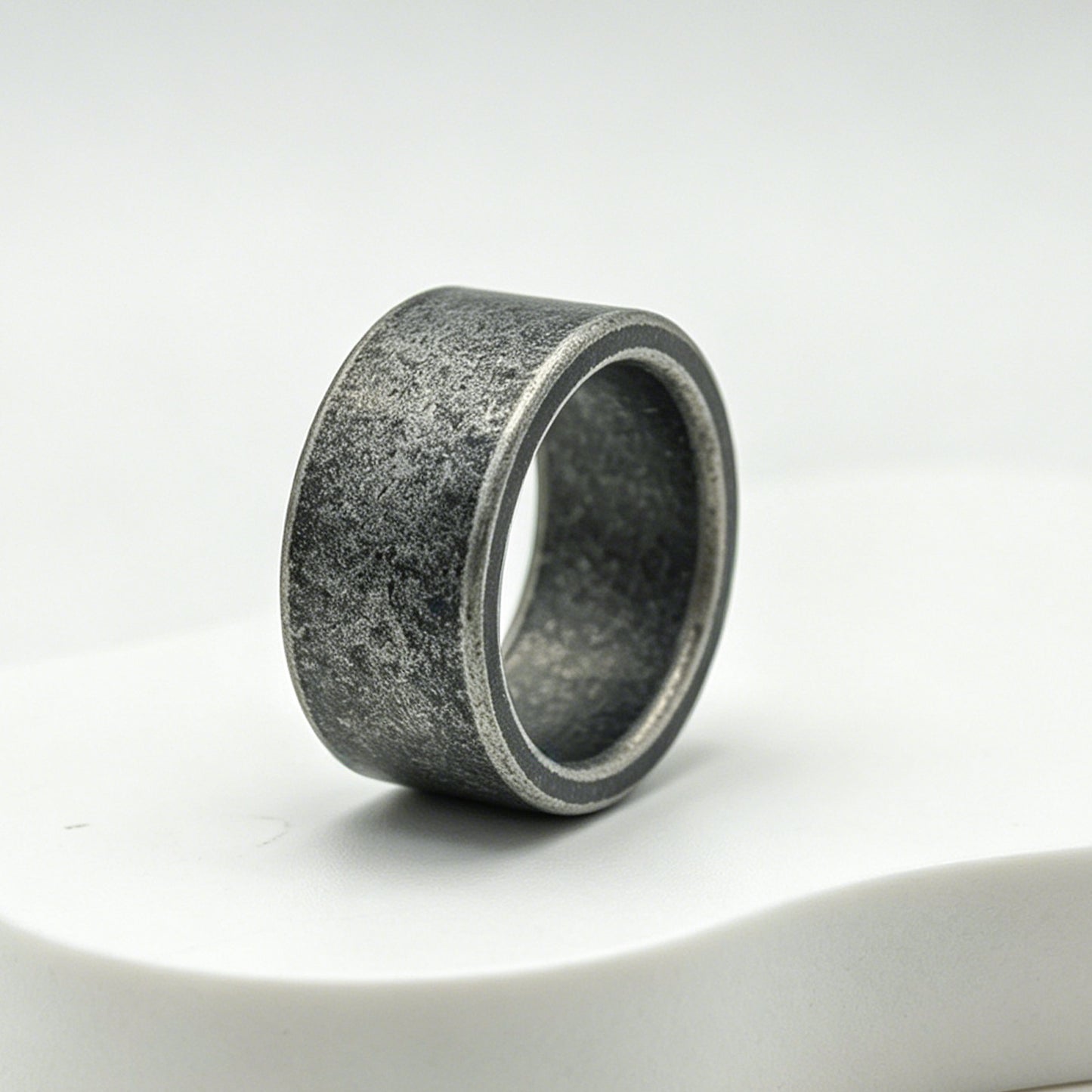 Planderful Stainless Steel Ring Unisex Everyday Durable Bold Retro Statement Jewelry