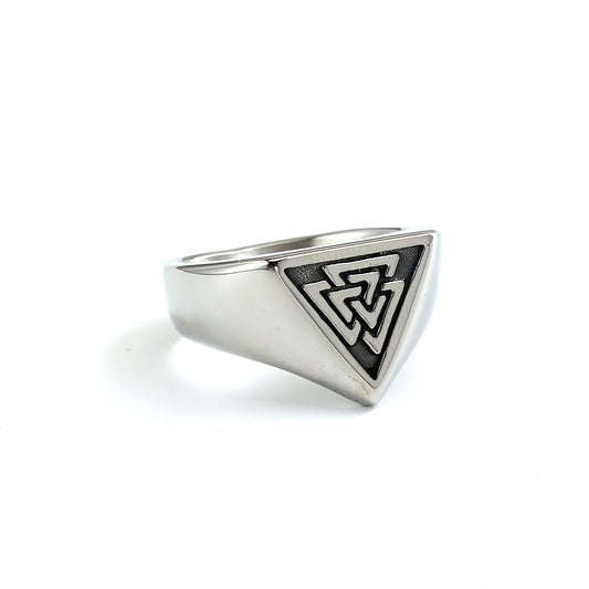 Vintage Viking Stainless Steel Men's Ring