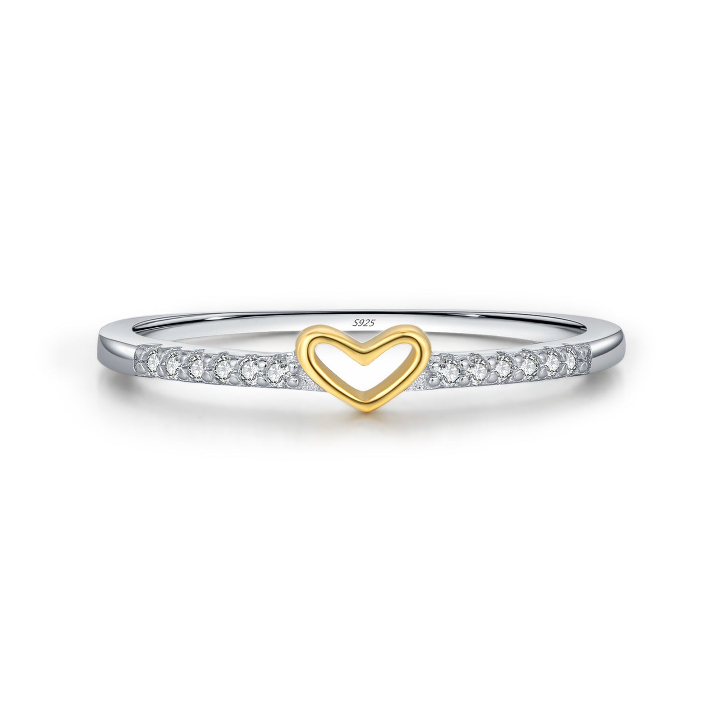 Planderful Everyday Genie Ring – Irregular Love Design with Shining Zircon