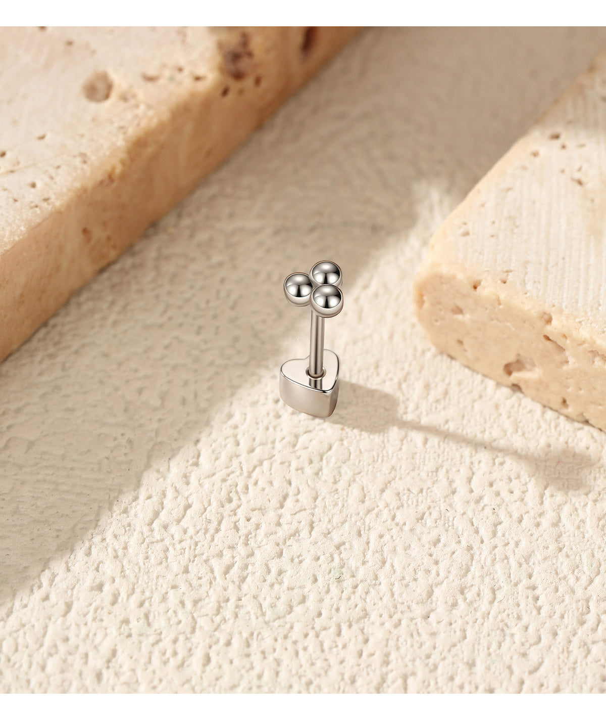 925 Sterling Silver Minimalist Cartilage Stud