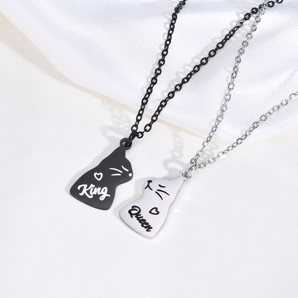 Black Stainless Steel Necklace Unisex