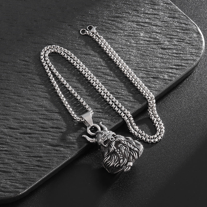 Vintage Skull Viking Stainless Steel Jewelry
