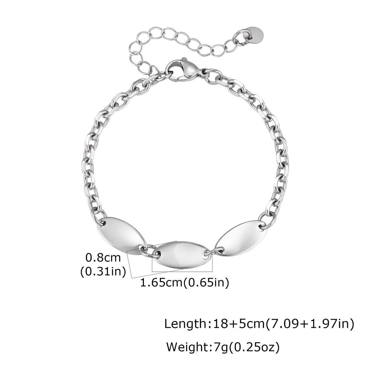 Internet Celebrity Water Wave Stainless Steel Bracelet