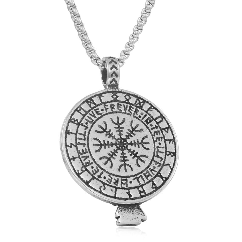 European And American Stainless Steel Viking Triangle Pendant