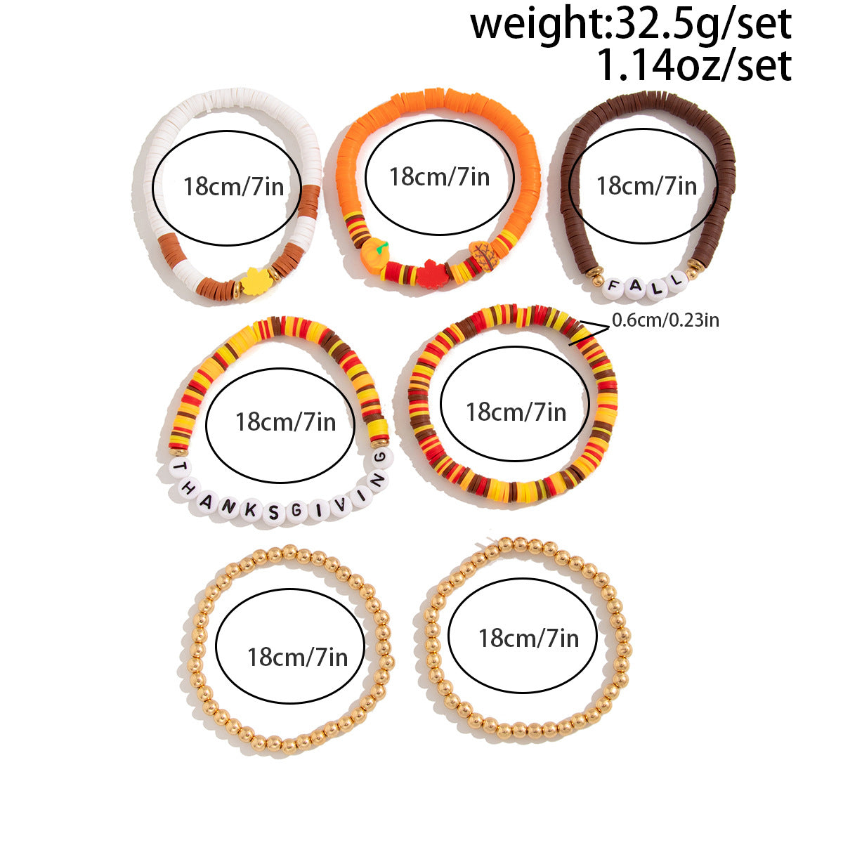 Planderful Thanksgiving Turkey Pendant Bracelet Personalized Letter Pumpkin Gift For Women