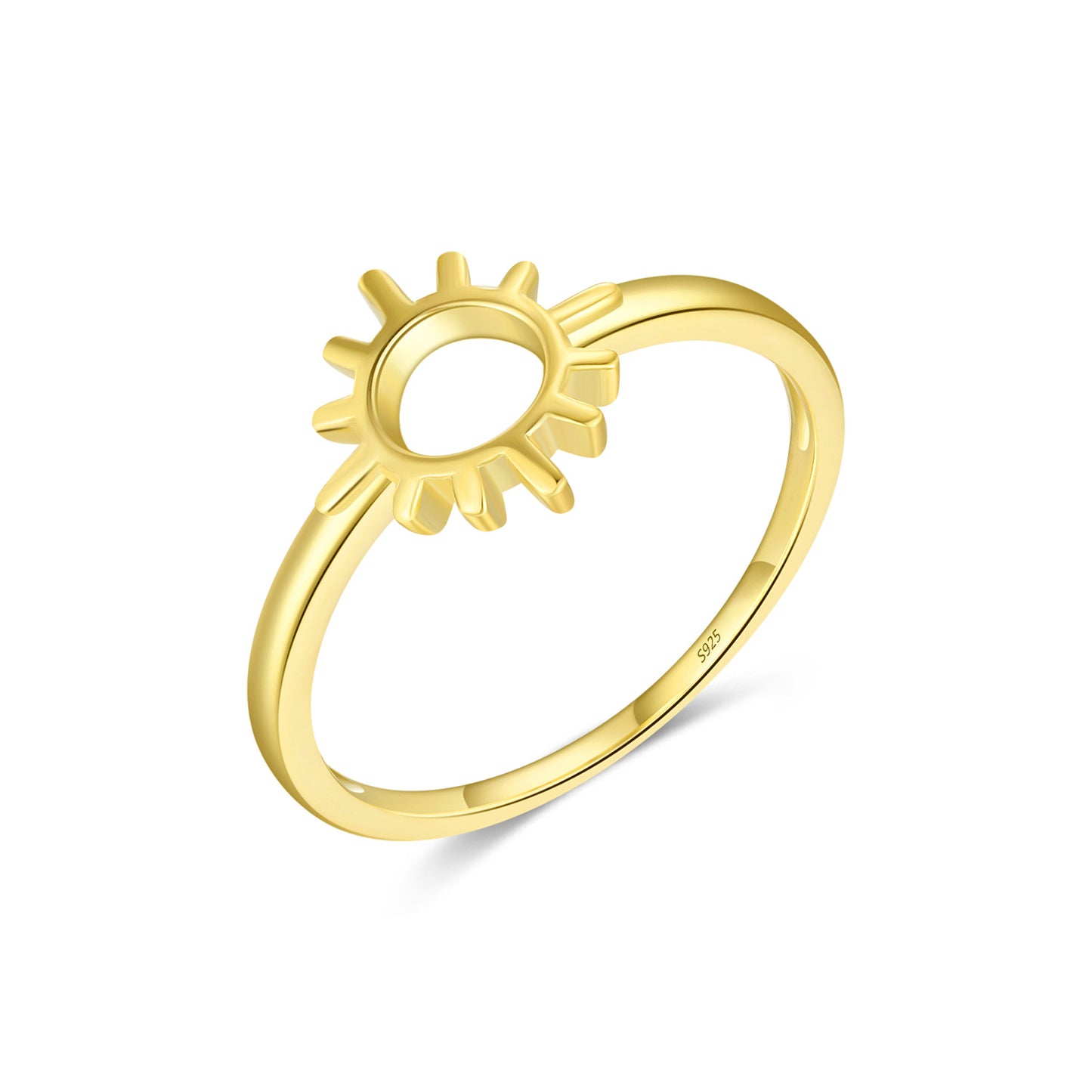 Planderful Everyday Genie Sun Ring – Elegant Sterling Silver Design