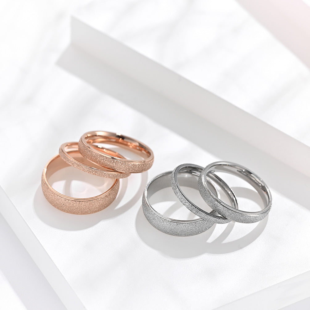 Titanium Steel Ring - Elegant Everyday Wear For Modern Women And Gift-Ready Packaging