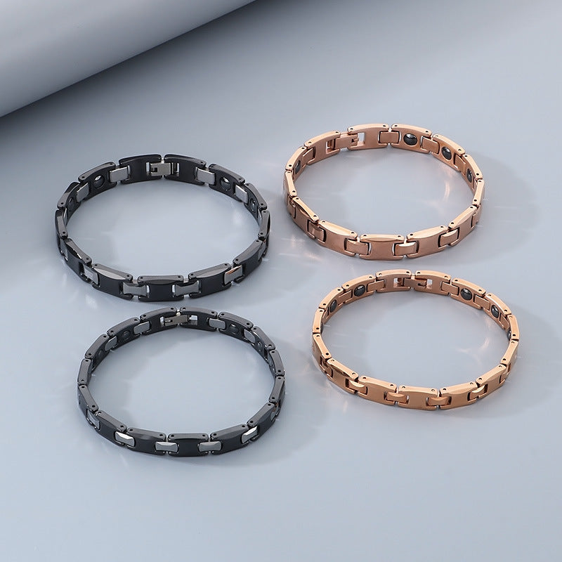 Planderful Magnetic Couple Bracelet Tungsten Steel Unisex