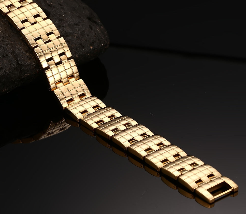 Stainless Steel Bracelet Men's Magnet