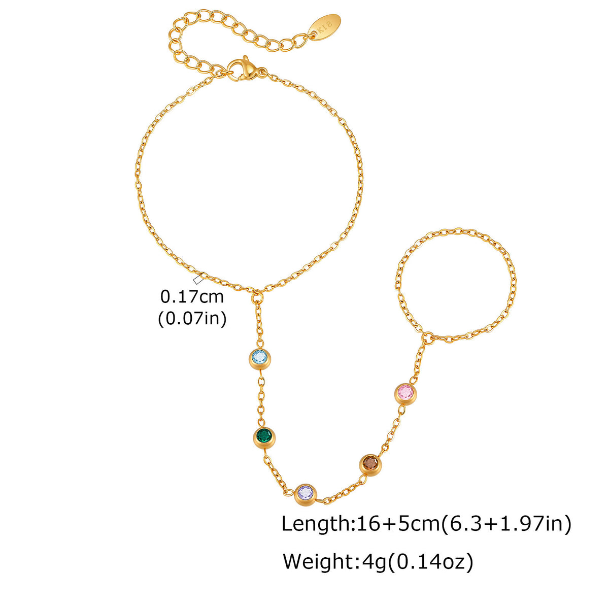 Zircon Stainless Steel Bracelet Unisex
