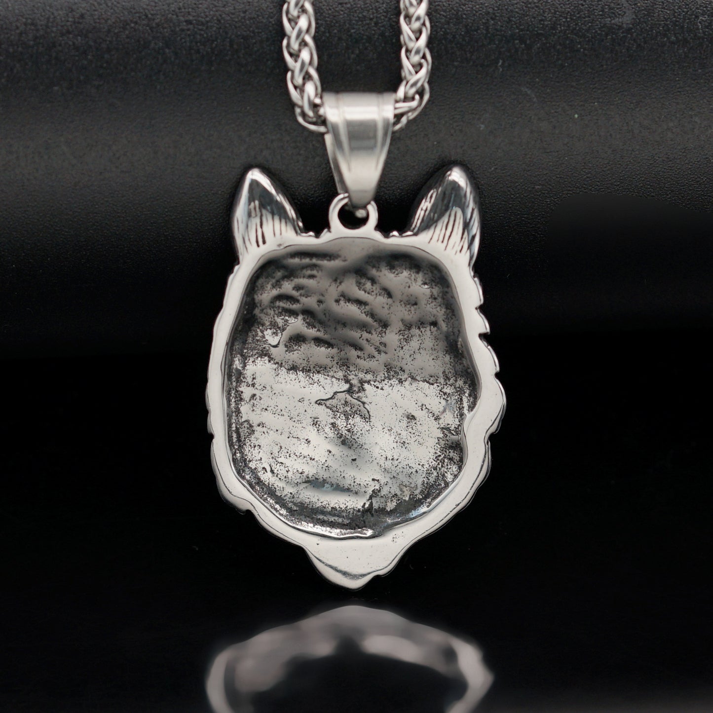 Steel Necklace – Vintage Viking Wolf Totem Design For Men With Bold Celtic Style By Planderful