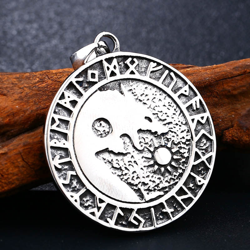 Viking-Inspired Stainless Steel Pendant for Men – Personalized Retro Jewelry from Europe and America