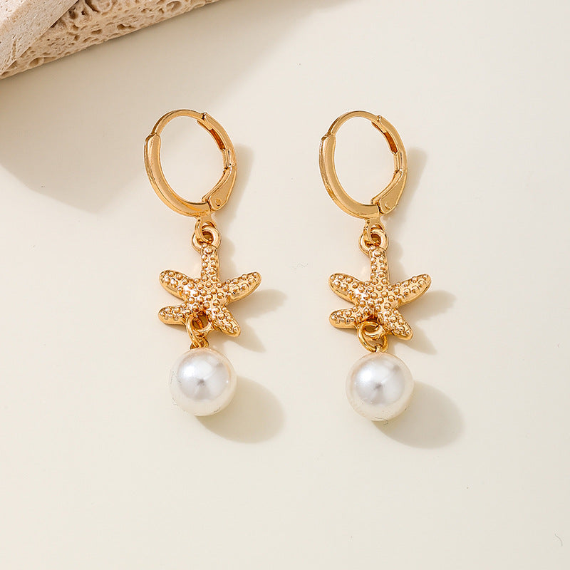 Planderful Vienna Verve Earrings – Fashionable Island Resort Style with Imitation Pearl