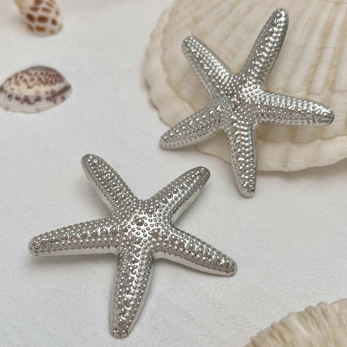 Planderful Vienna Verve Starfish Stud Earrings – Versatile Ocean-Inspired Design