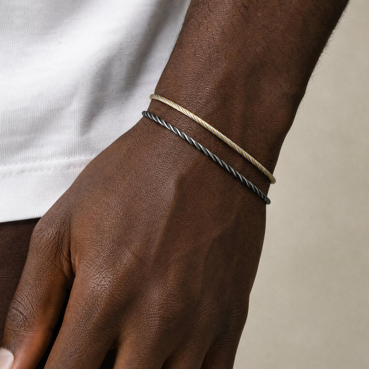 Adjustable Vintage Stainless Steel Bracelet for Men