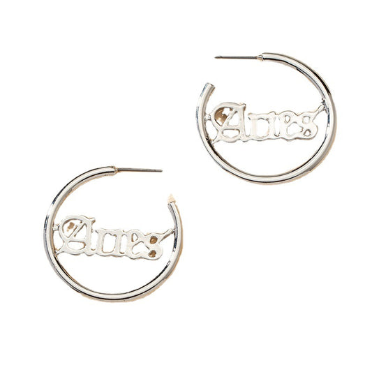 Exaggerated Gothic Letter Alloy Earrings with Vienna Verve Collection Design