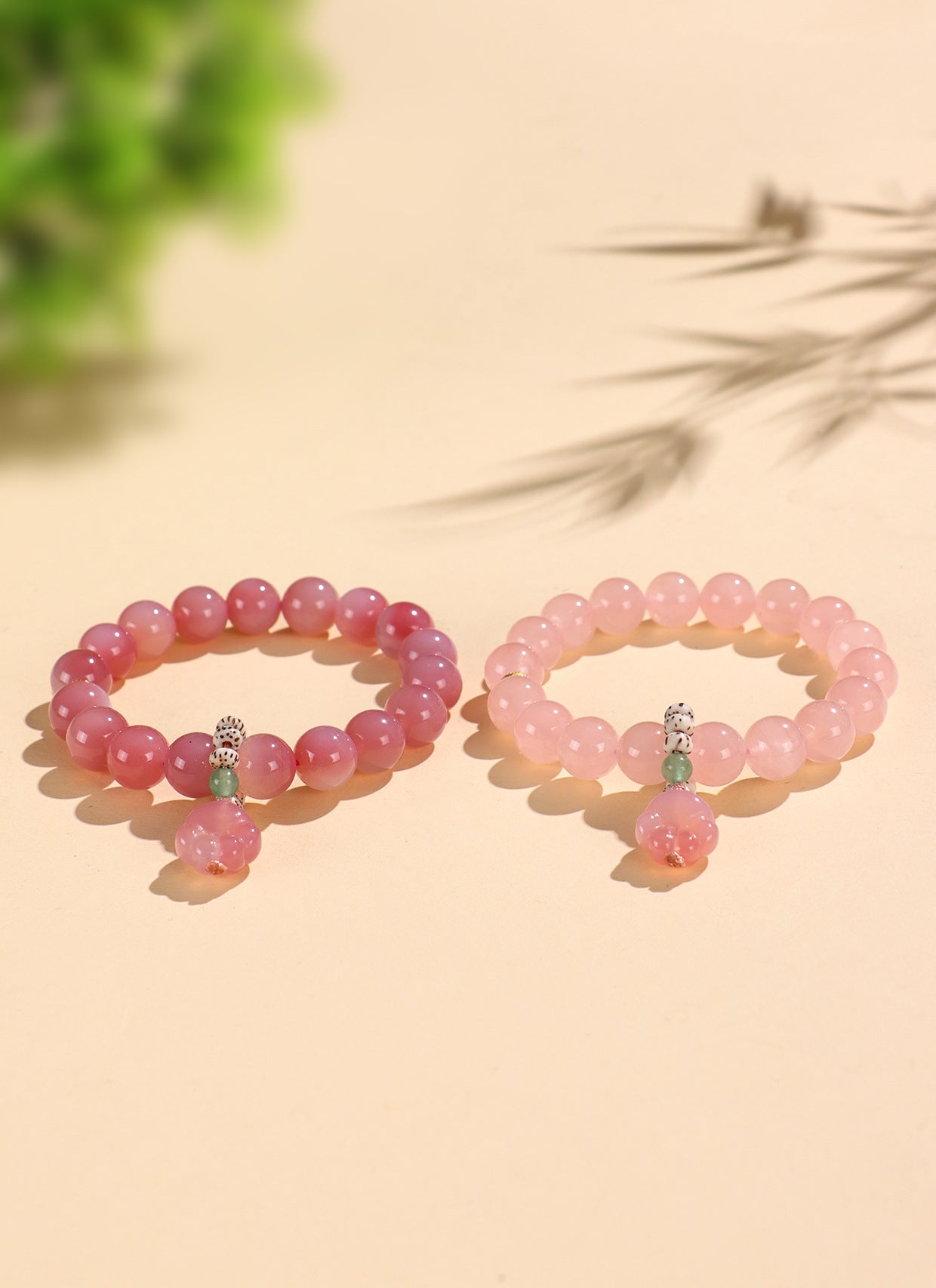 Planderful Fortune's Favor Bracelet – Elegant Pink Crystal Beads