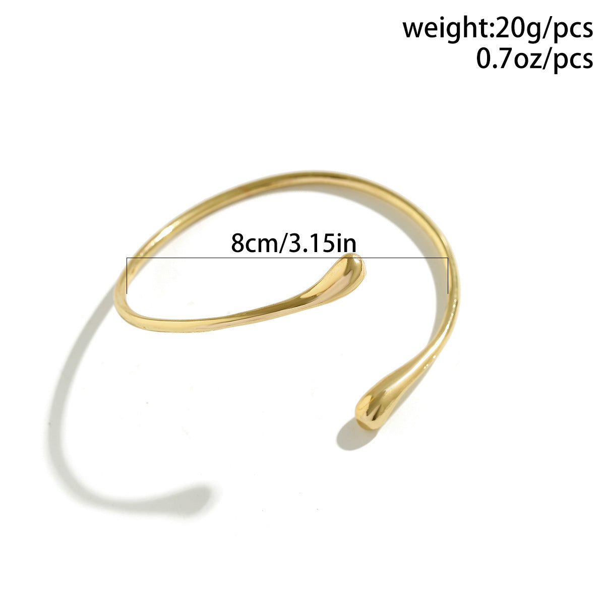 Planderful Vienna Verve Arm Chain Bracelet Set Water Drop Design for Women Elegant Statement Jewelry