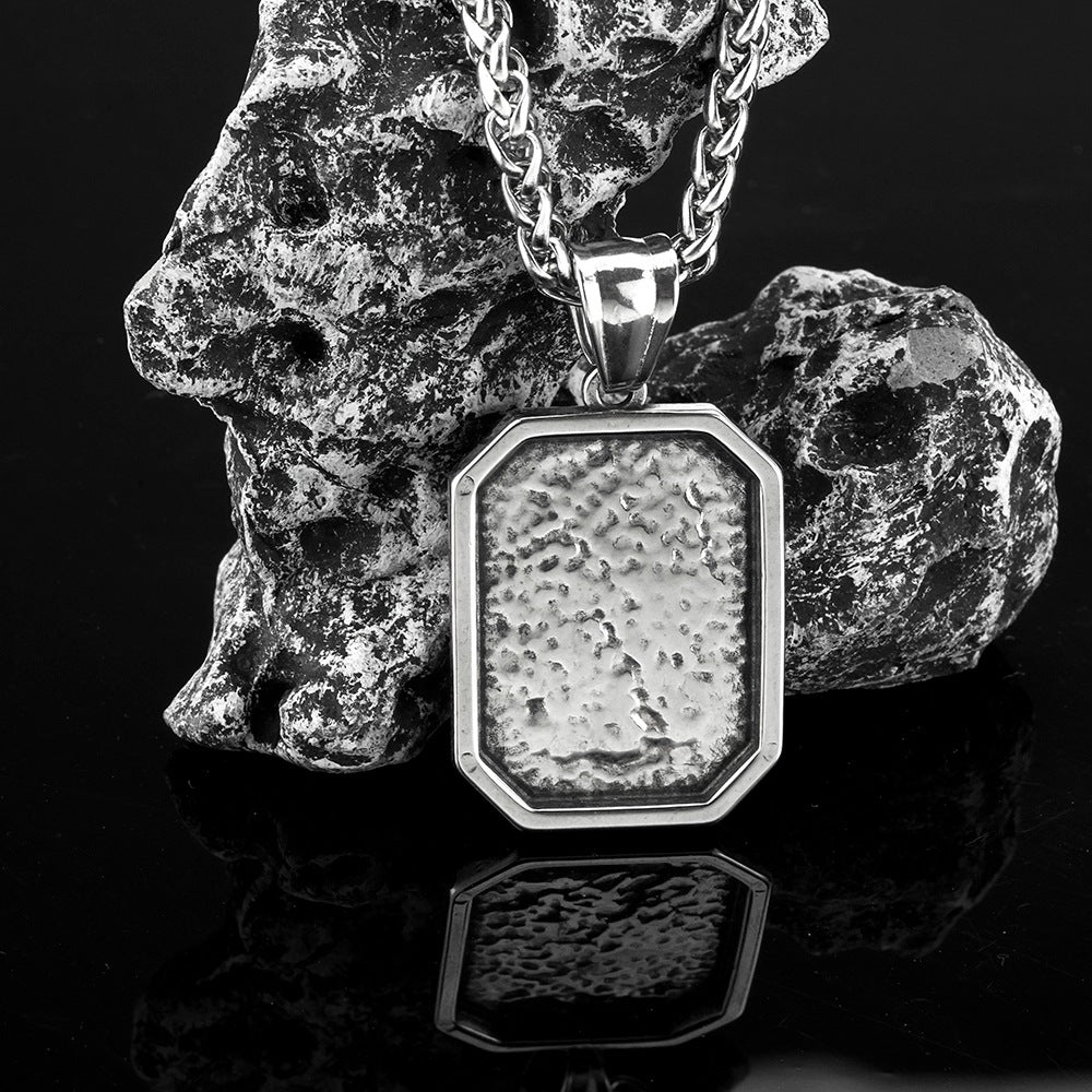 European And American Retro Men's Jewelry Stainless Steel Pendant Tree Of Life Necklace