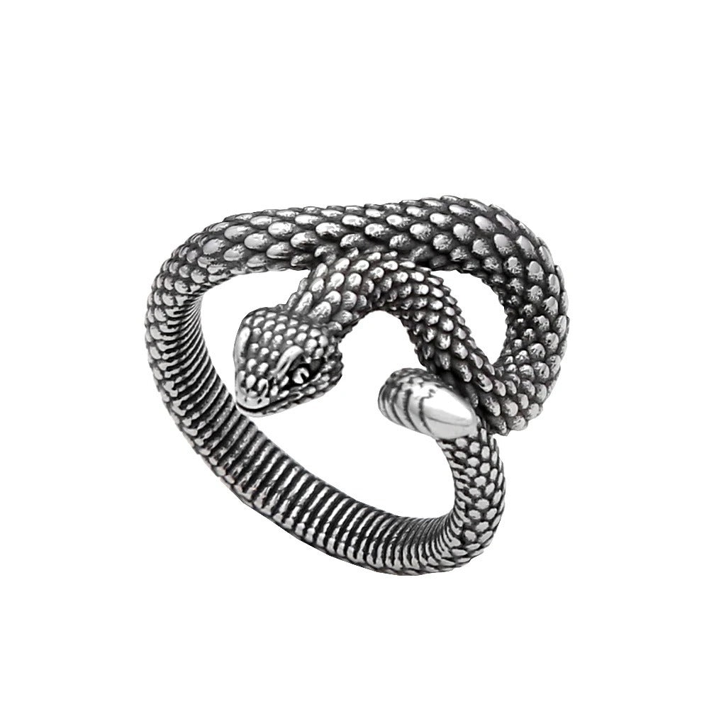 Punk Snake Stainless Steel Men's Ring