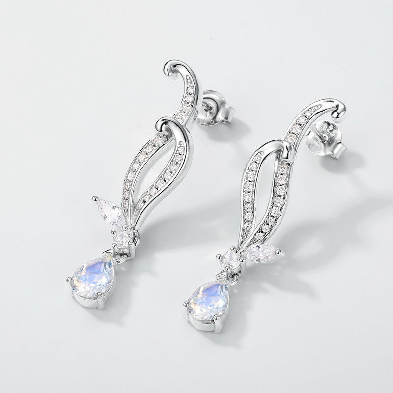 Planderful Everyday Genie Earrings – Exaggerated Colorful Blue Moonlight Design