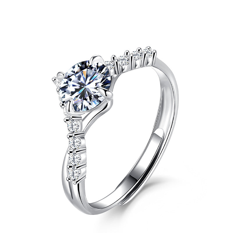 Genuine Points S925 Sterling Silver Women's Ring