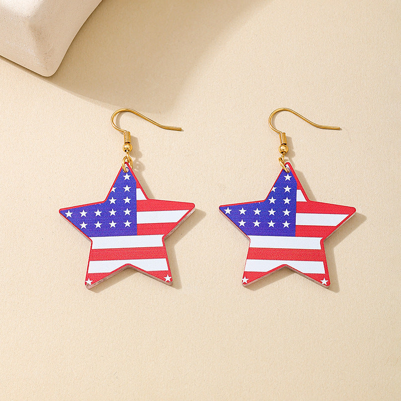 Planderful Vienna Verve Earrings – Stylish Acrylic Love Map Design