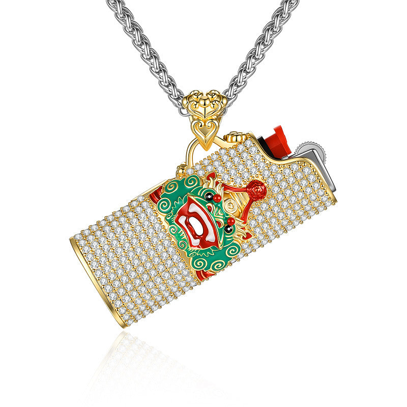 Vintage Lion Pendant Necklace