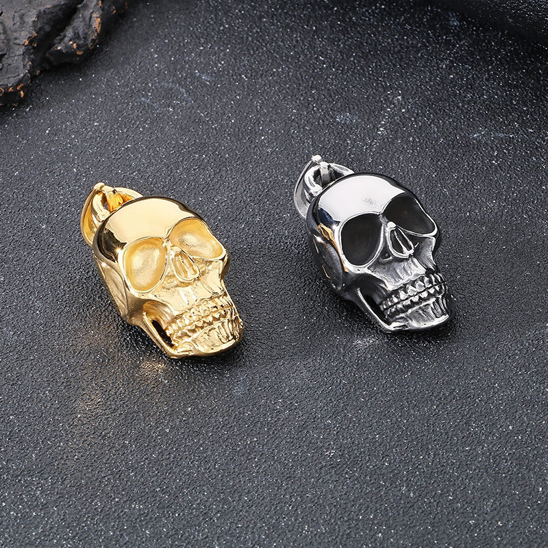 Planderful Ghost Head Pendant for Men Stainless Steel