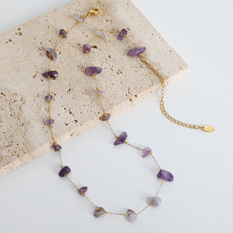 Tiger's Eye Handmade Necklace with Simple Design - High-End Women's Jewelry