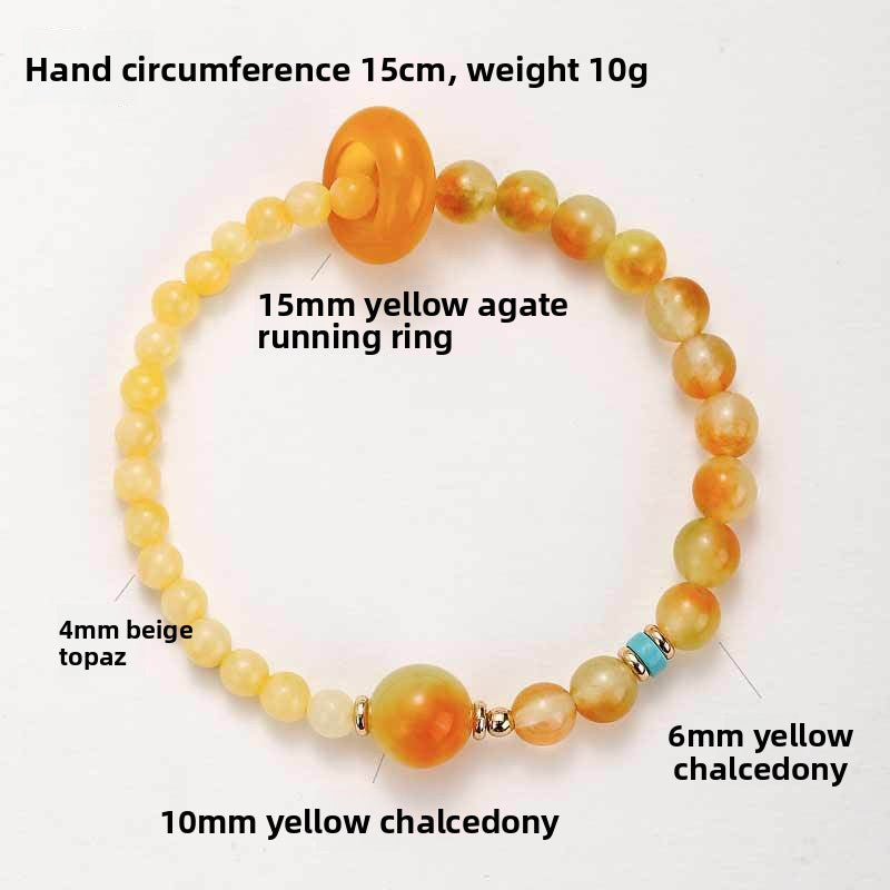 Chalcedony Agate Jadeite Bracelet