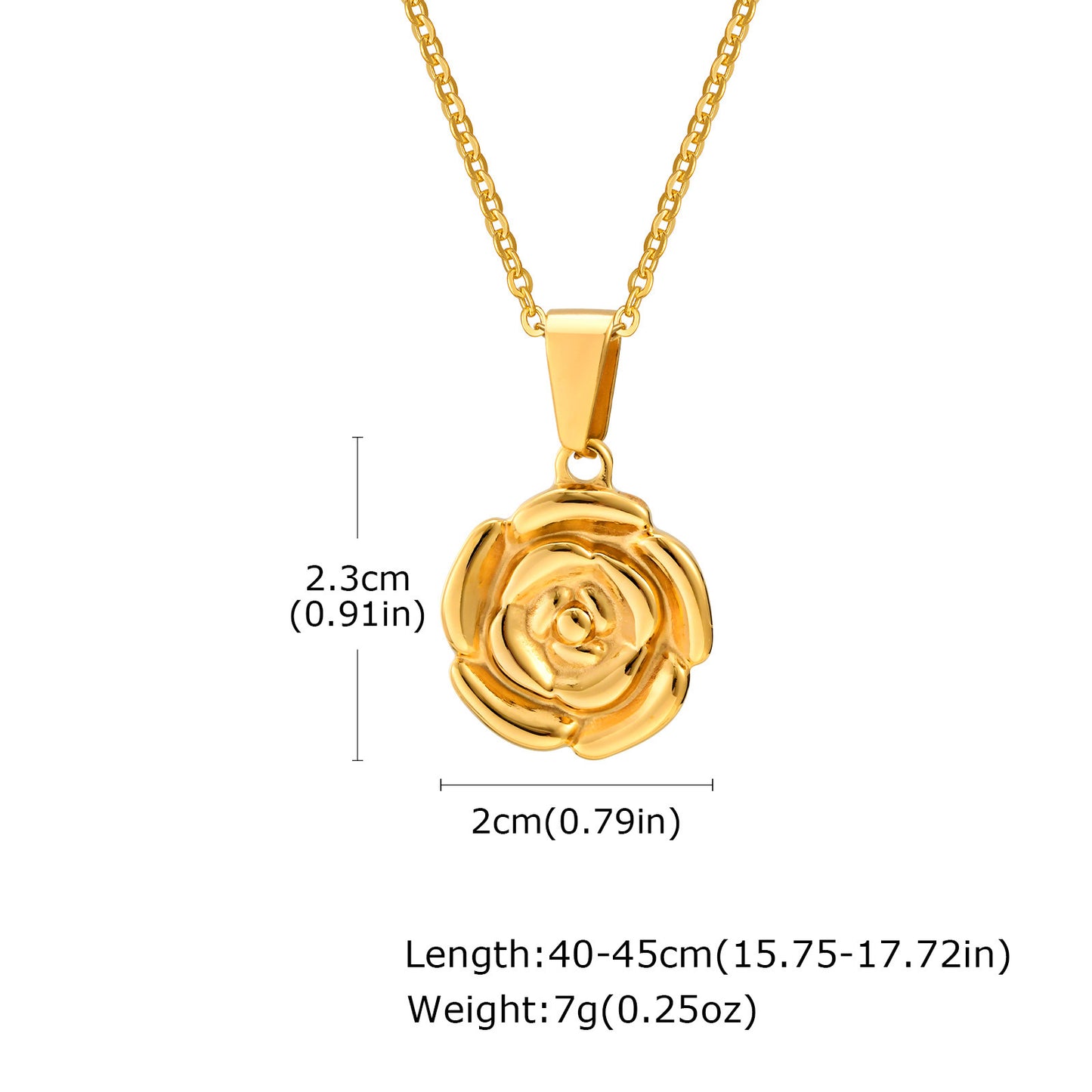 Stainless Steel Geometric Flower Imitation Pearl Irregular Flower Pendant Gold Necklace