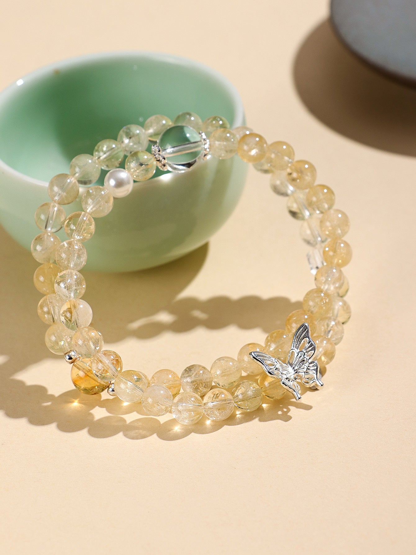 Planderful Fortune's Favor Bracelet – Elegant Natural Yellow Crystal Design