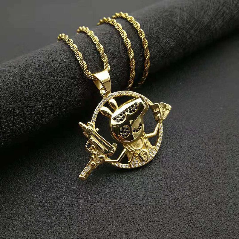 Zircon Necklace – Statement Hip Hop Pendant