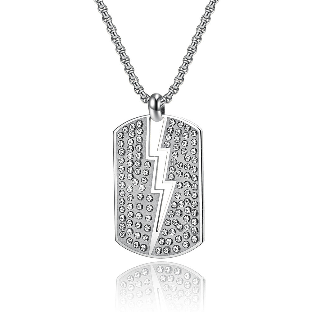Stainless Steel Zircon Necklace