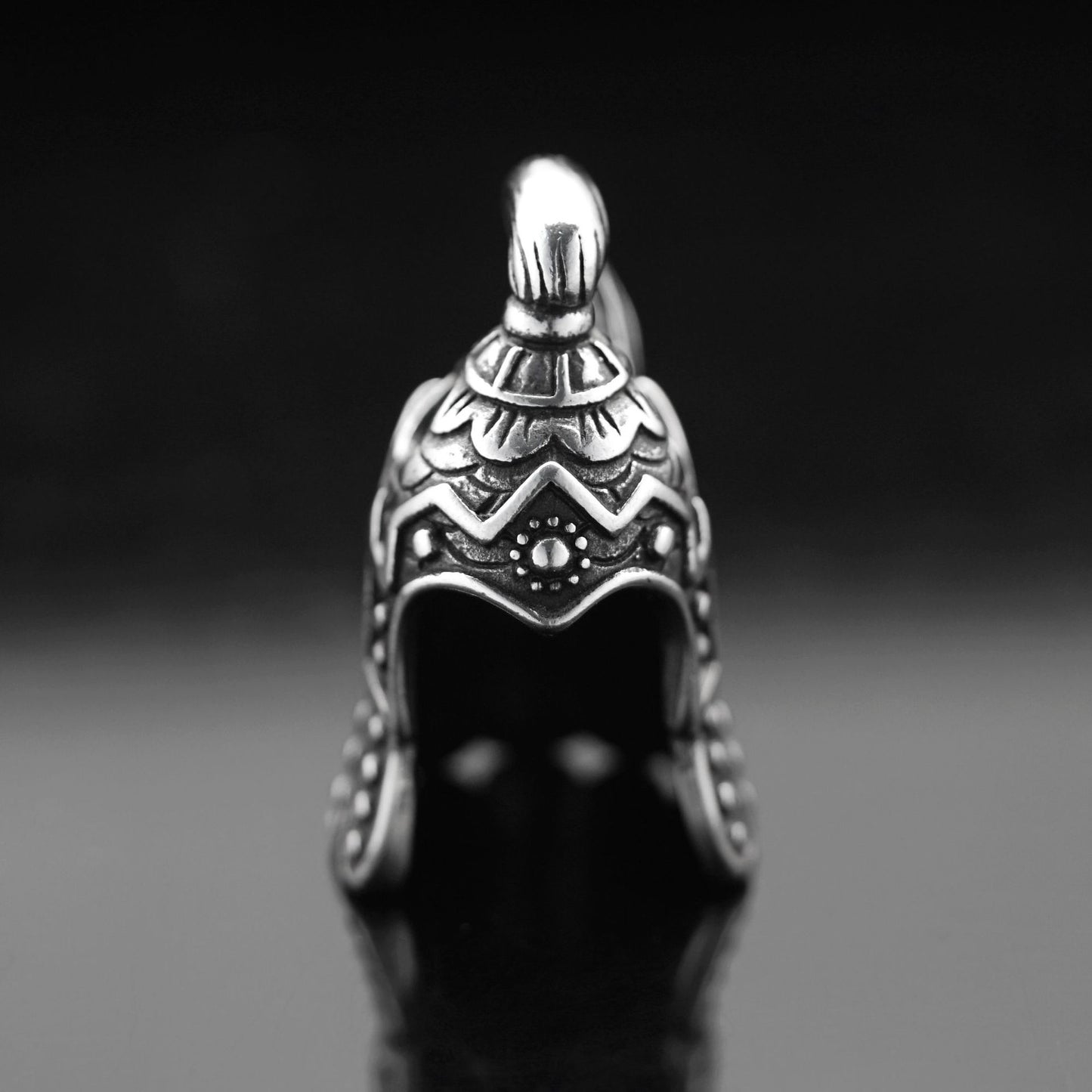 Steel Necklace - Vintage Soldier Helmet Pendant