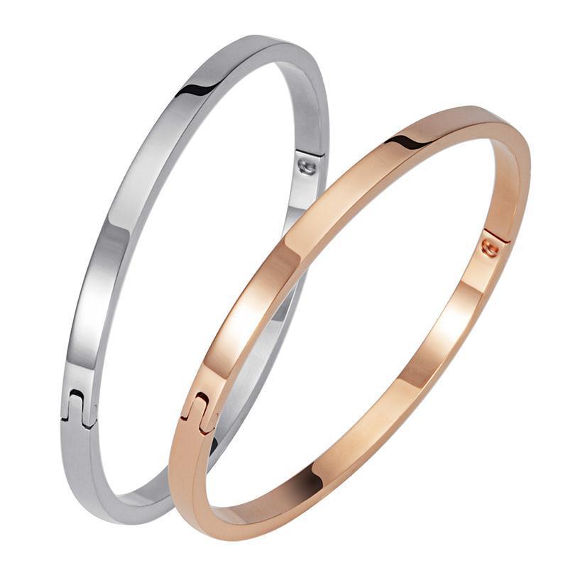 Planderful Jewelry Titanium Steel Bracelet With Zircon Inlays Everyday Genie Collection