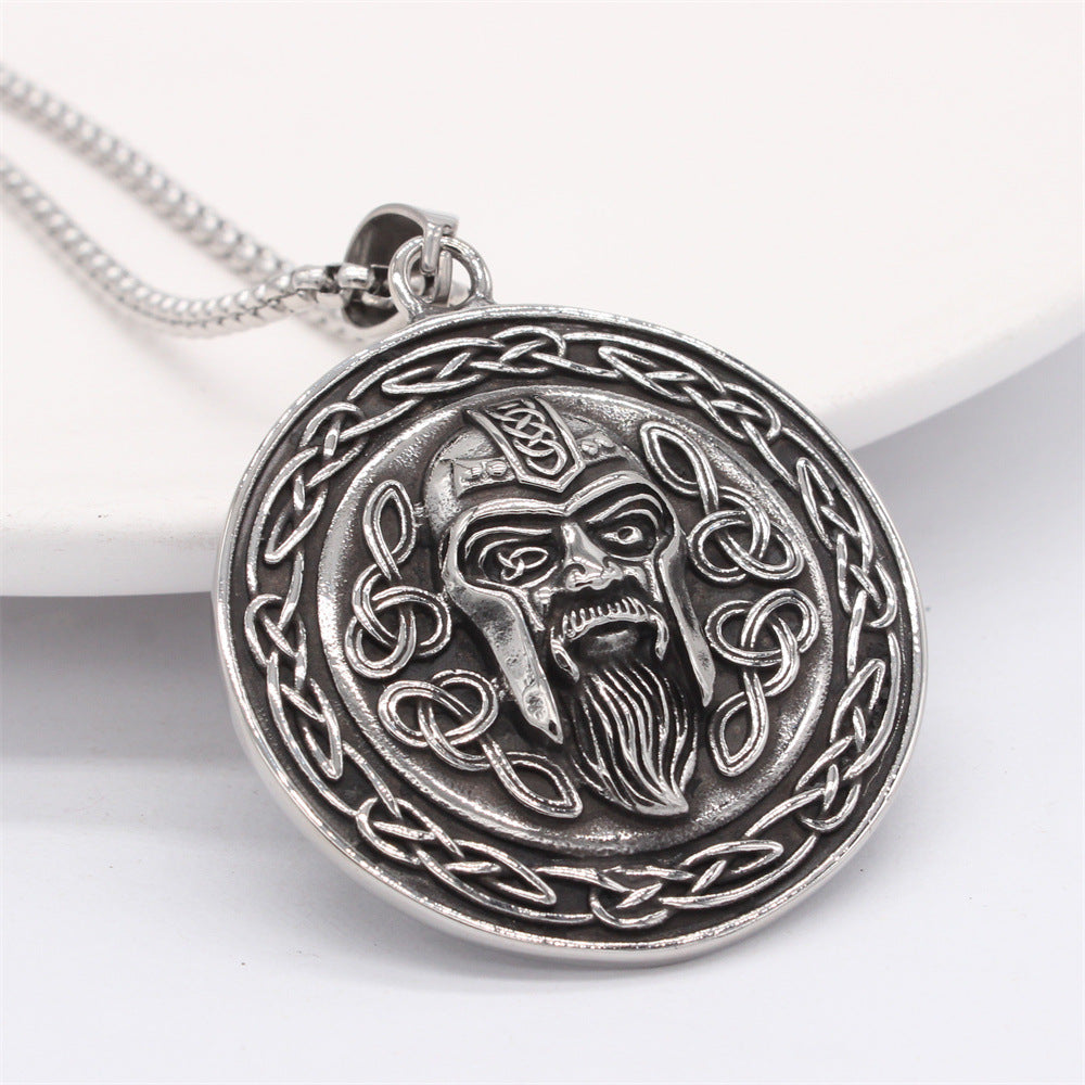 Planderful Premium Viking Pendant Titanium Steel Unisex Necklace For Men And Women Nordic Charm